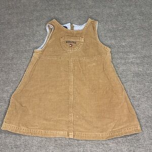 Tommy Hilfiger Kids Tan Corduroy Overalls